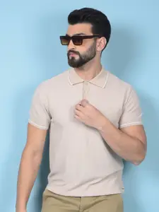 Crimsoune Club Men Polo Collar Pockets Slim Fit T-shirt