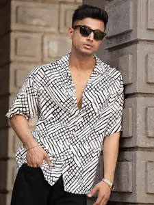 Powerlook Men Tartan Checks Opaque Printed Casual Shirt