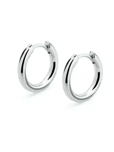 V FASHION JEWELLERY Silver-Plated Circular Hoop Earrings