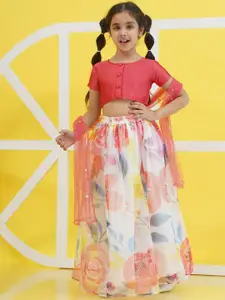 Aj DEZInES Girls Ready to Wear Lehenga & Blouse With Dupatta