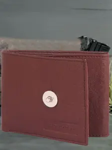 Provogue Men Textured PU Three Fold Wallet