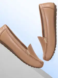 CATBIRD Women Solid Round Toe Slip-On Loafers