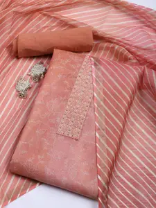 Meena Bazaar Printed Unstitched Dress Material