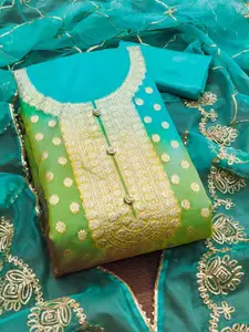 KIMISHA Organza Unstitched Dress Material