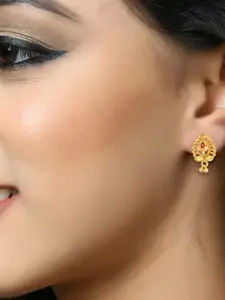 DIVASTRI Gold-Plated Contemporary Studs