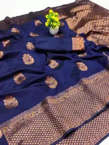 KALINI Woven Design Zari Pure Silk Kanjeevaram Saree