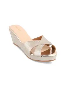 CRIMZON Wedge Peep Toes