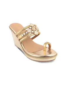 CRIMZON Sanaya Women Embellished Wedge Heels