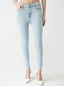 Kraus Jeans Women Skinny Fit High-Rise Light Fade Jeans