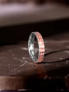 GIVA 925 Silver Dual Tone Compassionate Band For Him