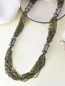 RICHEERA Silver-Plated Artificial Beaded Necklace