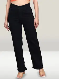 RIVI Women Jean Wide Leg High-Rise Stretchable Jeans