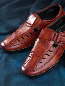 Provogue Men Textured Comfort Sandals