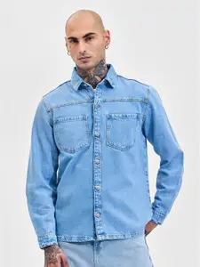 Snitch Men Relaxed Opaque Casual Shirt