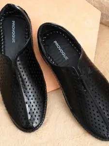 Provogue Men Textured Round-Toe Comfort Sandals