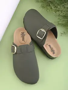 The Roadster Lifestyle Co. Women Mules Flats With Buckles Details