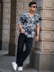 Powerlook Men Floral Opaque Printed Casual Shirt