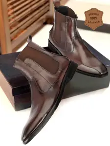 Provogue Men Leather Trekking Shoes