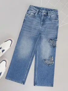 Pantaloons Junior Girls Highly Distressed Heavy Fade Jeans