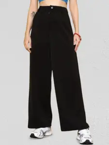 RIVI Women Jean Wide Leg High-Rise Stretchable Jeans