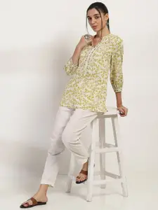 Rangriti Geometric Printed Pure Cotton Kurti