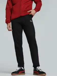 Puma Slub Men  Brand Logo Printed Pure Cotton Slim Fit Pants