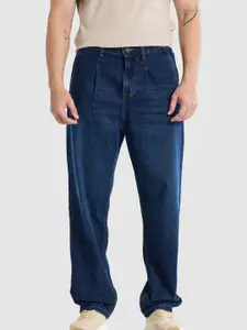 Snitch Men Dark Blue Loose Fit Jeans