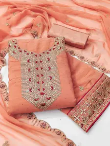 KIMISHA Embroidered Unstitched Dress Material