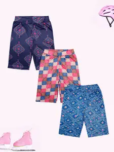 KiddoPanti Girls Printed Shorts