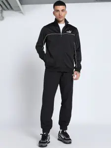 Puma Men Piping Mock Coller Mid Rise Tracksuit