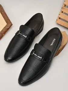 Regal Men Textured Leather Formal Slip-Ons