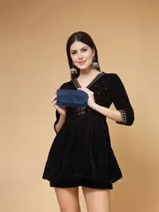 THE CLOWNFISH Women Leather Two Fold Wallet