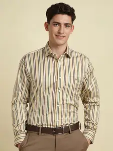 Allen Solly Men Spread Collar Vertical Striped Cotton Formal Shirt