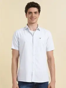 Allen Solly Men Spread Collar Vertical Striped Cotton Casual Shirt