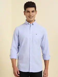 Allen Solly Men Button-Down Collar Solid Cotton Casual Shirt