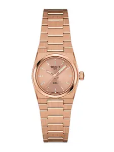 TISSOT Women Dial & Stainless Steel Bracelet Style Straps Analogue Watch T1370103350600