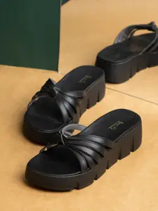 Inc 5 Striped Party Flatform Sandals with Bows