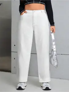 HIGH BUY Women Straight Fit High-Rise Jeans