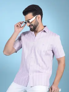 Crimsoune Club Men Classic Slim Fit Opaque Printed Casual Shirt