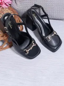 Padchin Embellished Party Block Sandals