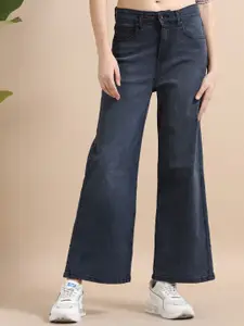 Chemistry Women Comfort Wide Leg High-Rise Light Fade Stretchable Jeans