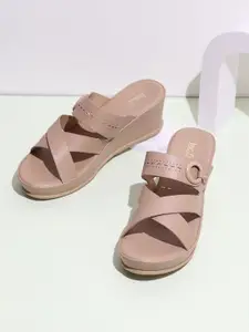 Inc 5 Party Wedge Sandals with Laser Cuts