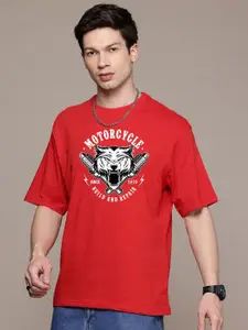 Moda Rapido Men Printed Applique T-shirt