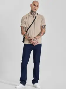 Snitch Men Polo Collar Slim Fit T-shirt