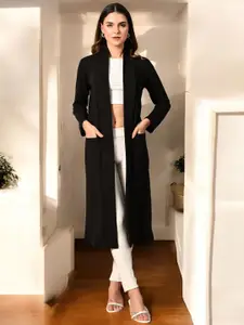 BAESD Long Sleeves Open Front Longline Shrug