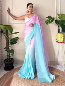 Saree mall Ombre Pure Chiffon Ready to Wear Sarees