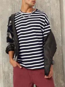 Kook N Keech Striped Oversized T-shirt