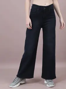 Chemistry Women Comfort Wide Leg High-Rise Light Fade Stretchable Jeans