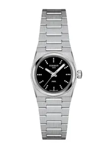 TISSOT Women Embellished Dial & Stainless Steel Straps Analogue Watch T1370101105600