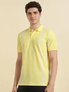 Allen Solly Men Striped Polo Collar Pockets T-shirt
